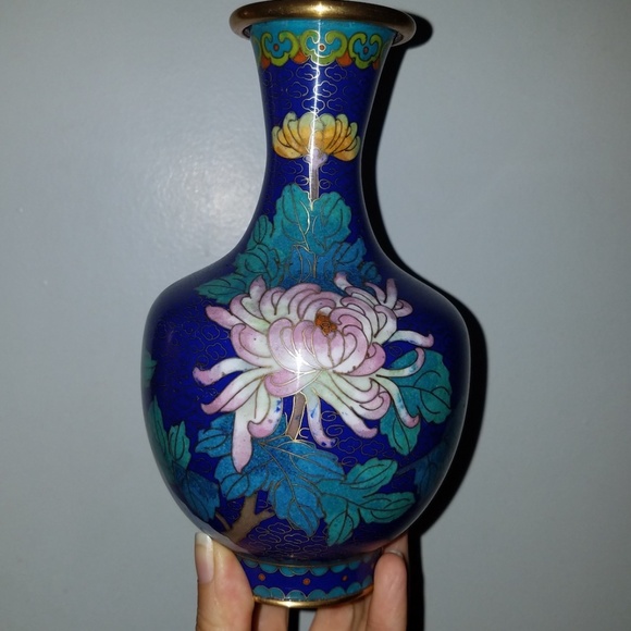 Vintage Cloisonné Vases (set of 2) - Picture 2 of 8